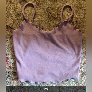 Purple crop top